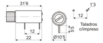 PORTAFUSIBLES PARA CIRCUITO IMPRESO