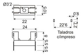 PORTAFUSIBLES PARA CIRCUITO IMPRESO
