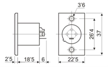 CONECTOR MACHO MICRO 3 CONTACTOS