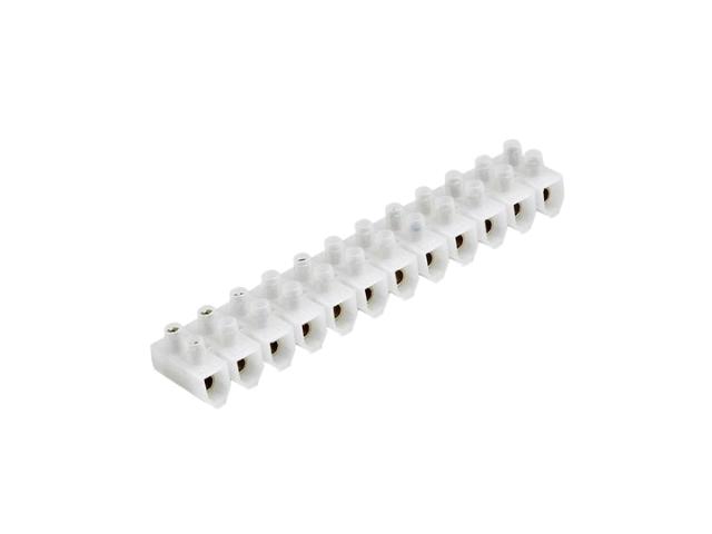 REGLETA CONEXION HEMBRA 12 PINES RECTA 7,62 mm 0,5 6 mm2 41A 400V BLANCO TORNILLO AEREA