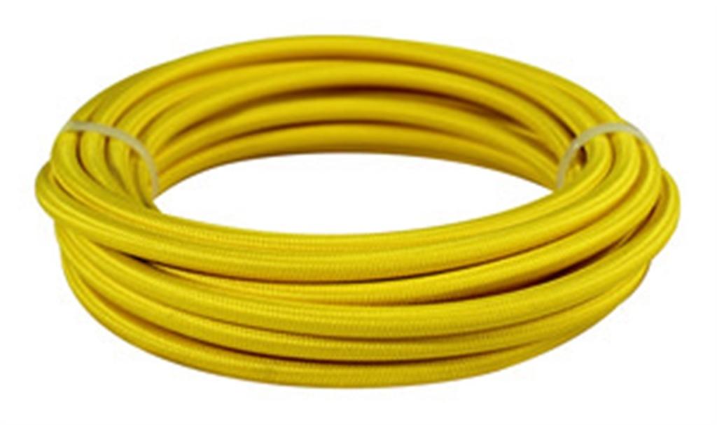 CABLE ELÉCTRICO CON CUBIERTA TEXTIL AMARILLO