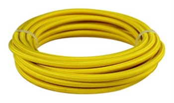 CABLE ELÉCTRICO CON CUBIERTA TEXTIL AMARILLO