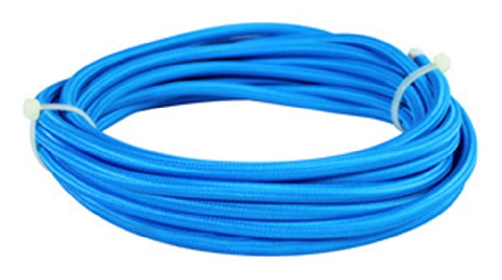 CABLE ELÉCTRICO CON CUBIERTA TEXTIL AZUL