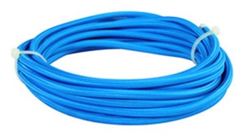 CABLE ELÉCTRICO CON CUBIERTA TEXTIL AZUL