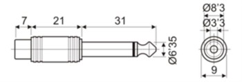 CONVERTIDOR JACK - RCA