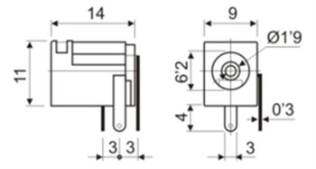 JACK DE ALIMENTACION 1.9MM