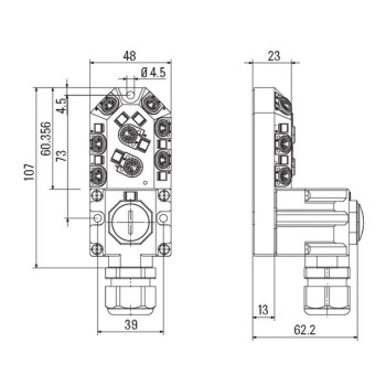 WEIDMULLER DISTRIBUIDOR SAI-8-M 4P M8