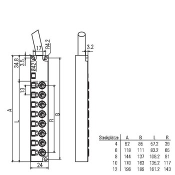 SAI-8F-4P M8 L 10M