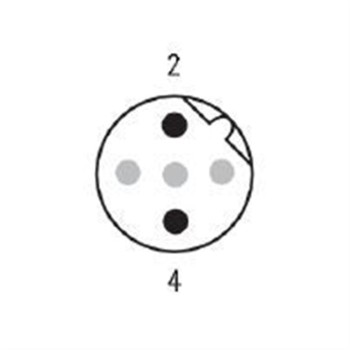 WEIDMULLER CONECTOR M12 2 PINES SAIL-M12G-PB-0.5D