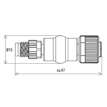 WEIDMULLER ADAPTADOR SAI-ADAPT-M8/M12 4P