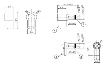 JACK DE ALIMENTACION 2.1MM ACODADO