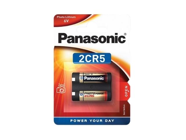 PILA DE LITIO 6V 2CR5 45x34x17mm 1400mAh 1uds. PANASONIC