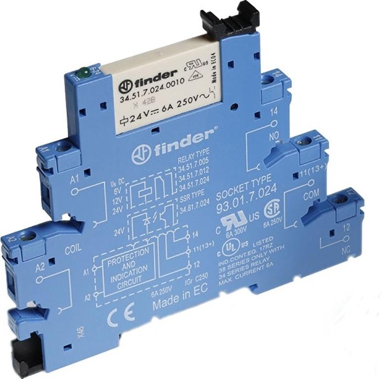 FINDER INTERFACE MODULAR CON RELÉ 60V