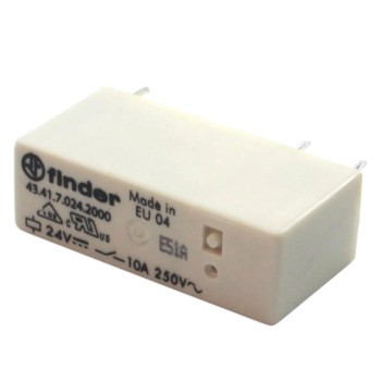 RELE PERFIL BAJO FINDER 24V DC 10A 1CO PCB