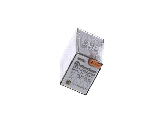 RELE INDUSTRIAL FINDER 24V AC 7A 4CO MONTAJE EN ZÓCALO