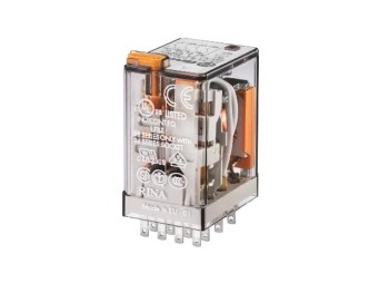 RELE INDUSTRIAL FINDER 24V AC 7A 4CO MONTAJE EN ZÓCALO