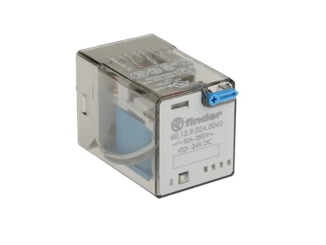 RELE INDUSTRIAL UNDECAL FINDER 24V DC 10A 3CO ENCHUFABLE