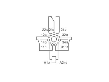 RELE INDUSTRIAL UNDECAL FINDER 24V DC 10A 3CO ENCHUFABLE