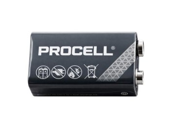 PILA ALCALINA 9V 6LR61 48,5x26,5x17,5mm 628mAh 1uds. PROCELL