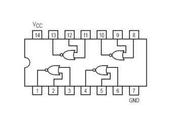 CIRCUITO INTEGRADO DIP-14 QUAD 2-INPUT AND GATE