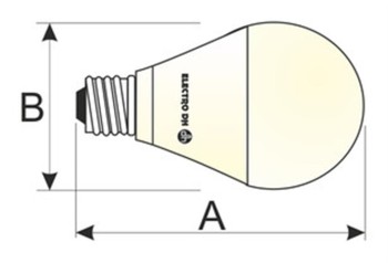 BOMBILLA LED CON SENSOR CREPUSCULAR  E27 10W 6500K      ELECTRO DH A60 mm 220V-240V