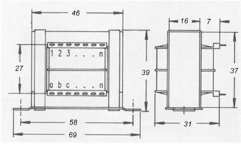 TRANSFORMADOR 9V 0.3A
