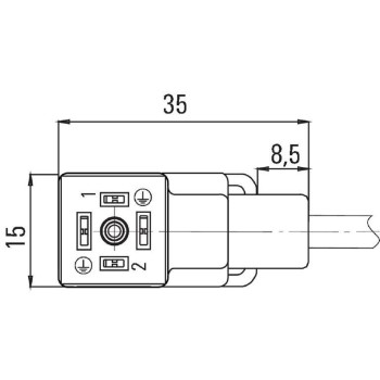 WEIDMULLER LATIGUILLO SAIL-M12GM12G-4-5.0U M12  A CONECTOR VÁLVULA