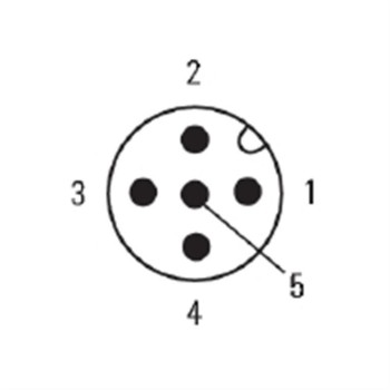 CONX.M12.5P.MACH.RECT.5M