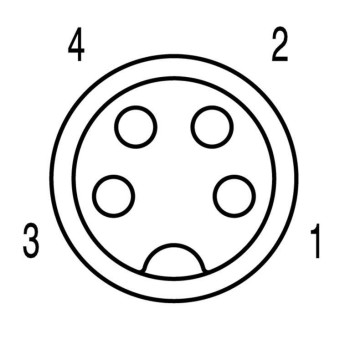 WEIDMULLER CONECTOR M8 4 PINES SAIL-M8BG-4-1.5U