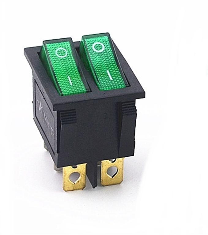 EMAS INTERRUPTOR UNIPOLAR VERDE ON-OFF