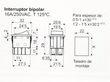 EMAS INTERRUPTOR UNIPOLAR VERDE ON-OFF