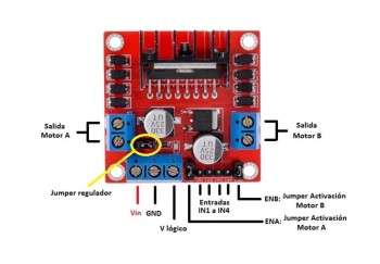 ARDUINO MÓDULO CONTROLADOR DE MOTORES DC