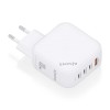 CARGADOR GaN 100W, 3 X USB-C PD3.0 QC4.0, 1 X USB-A QC3.0