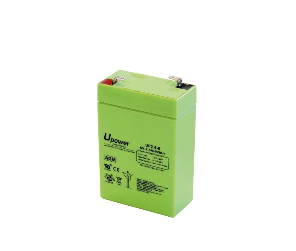 BATERIA PLOMO 6V 2800mAh MEDIDAS 67X105X33 mm