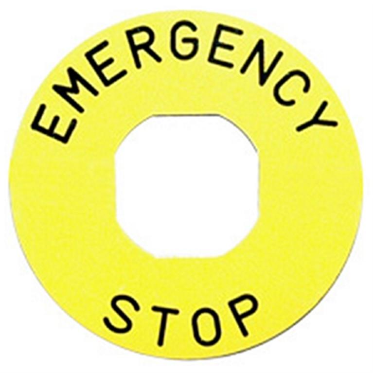 C/ETIQUETA P/SETA STOP 60MM