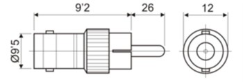 CONVERTIDOR BNC - RCA