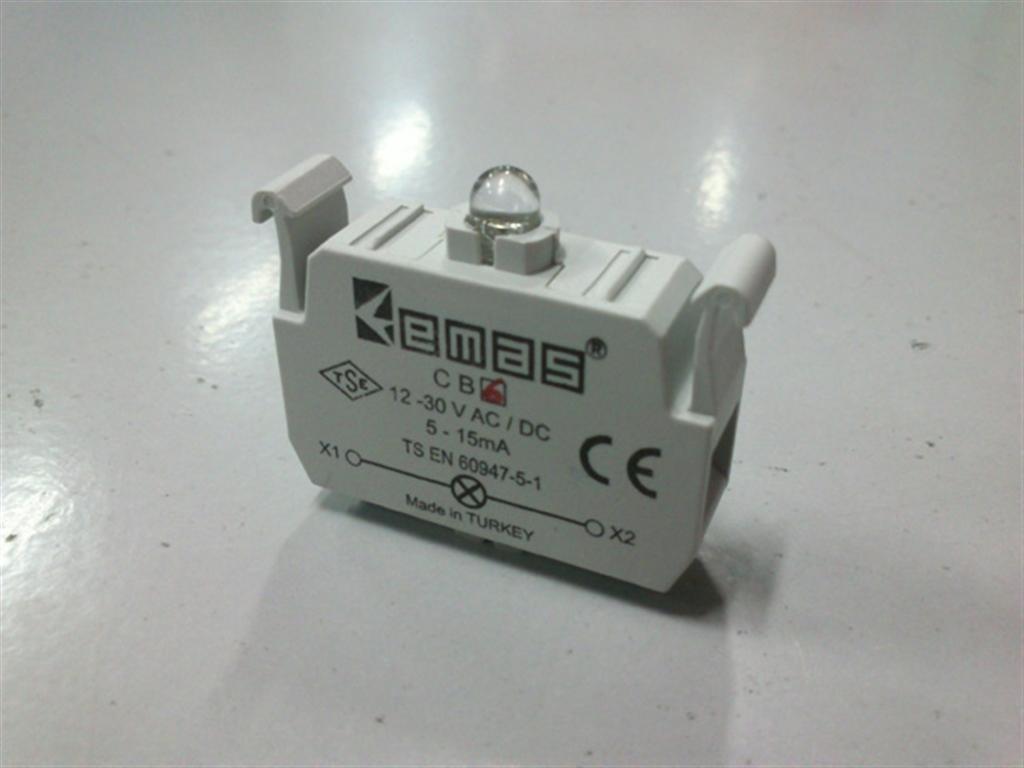C/BLOQUE LED ROJO 12-30V