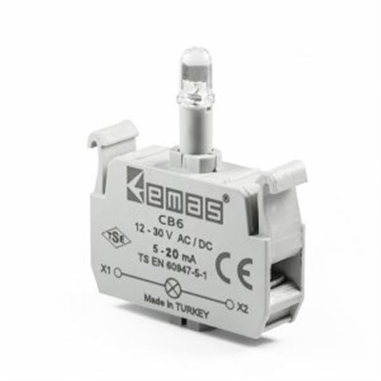 C/BLOQUE LED AMBAR 100-230V AC/DC