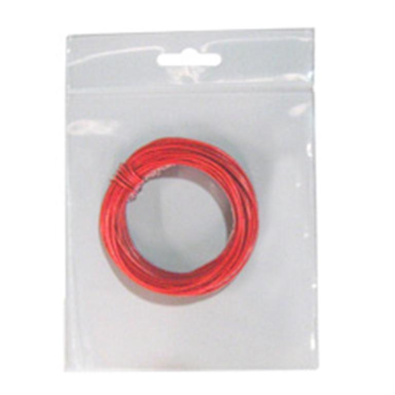HILO DE COBRE UNIFILAR ROJO 0.28MM