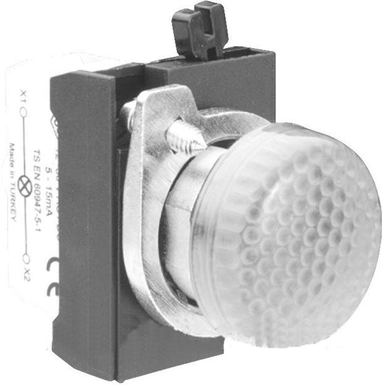 PILOTO LED BLANCO CM 12-30VAC/DC