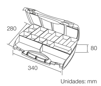 CAJA CLASIFICADORA REVERSIBLE CON ASA