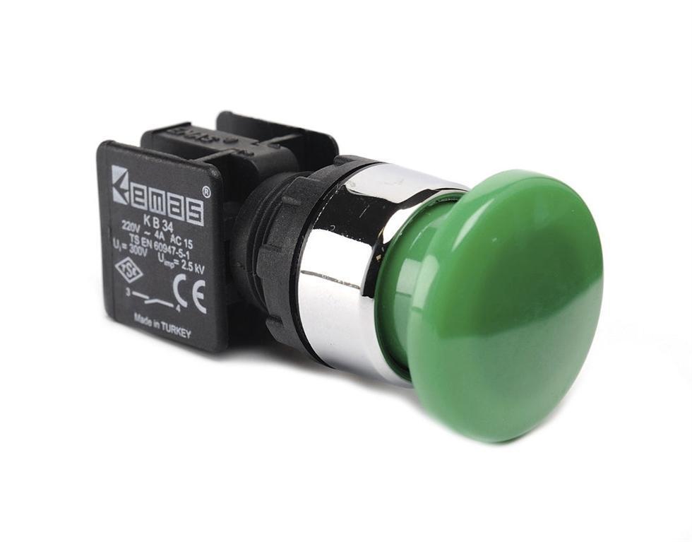 PULSADOR 40MM VERDE