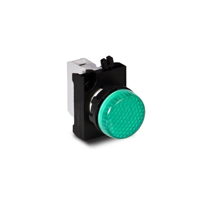 C/PILOTO LED VERDE 12-30VAC/DC