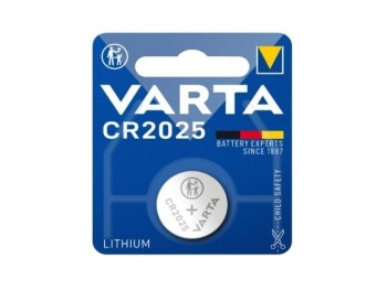 PILA DE LITIO 3V CR2025  20x2,5m 165mAh 1uds. VARTA