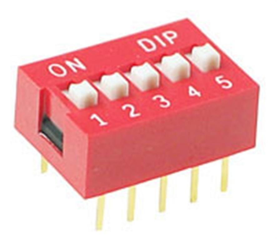 MICROINTERRUPTOR DIP 5 POSICIONES