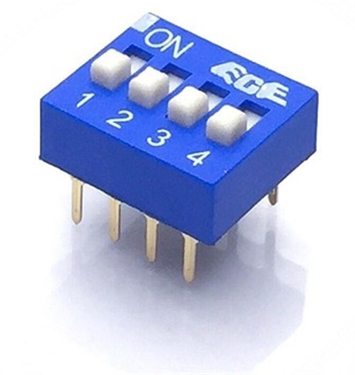 MICROINTERRUPTOR DIP 4 POSICIONES