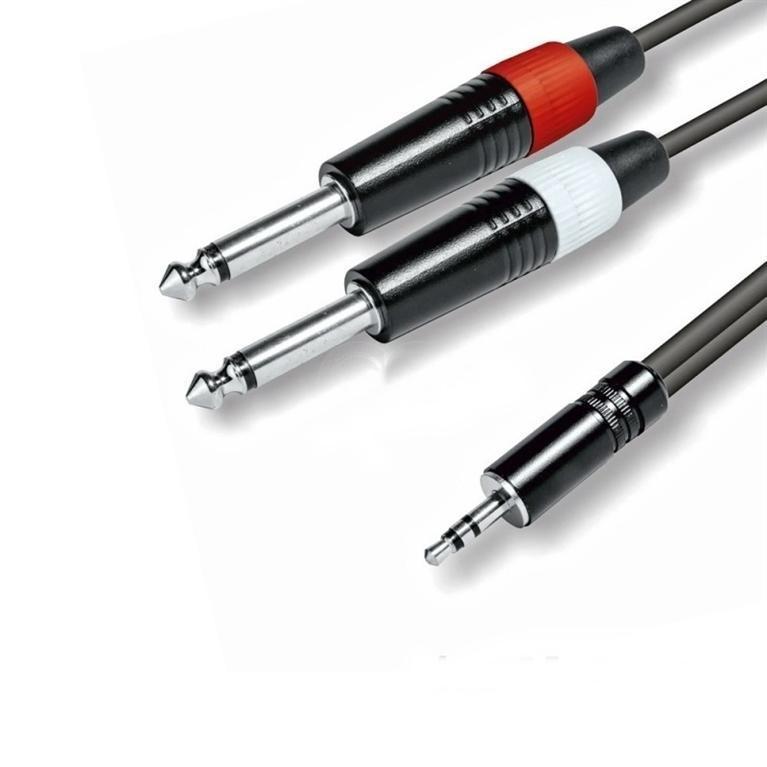 CONEXIÓN AUDIO 2 JACK A  RCA 1.5M