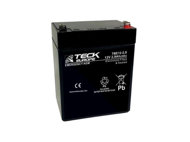 BATERIA PLOMO-GEL 12V 2,9Ah MEDIDA 78x56x99 mm FASTON 4,8 mm LIVEN