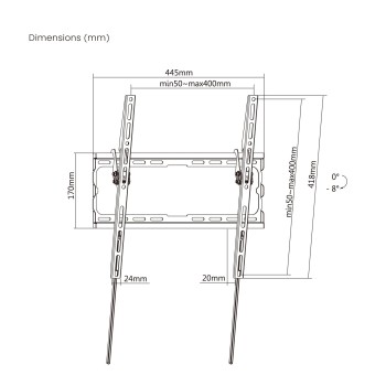 SOPORTE TV 32" - 70"