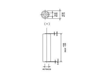 PILA ALCALINA 12V MN27  7.7mm 28.0mm 27Ah 1uds. GP